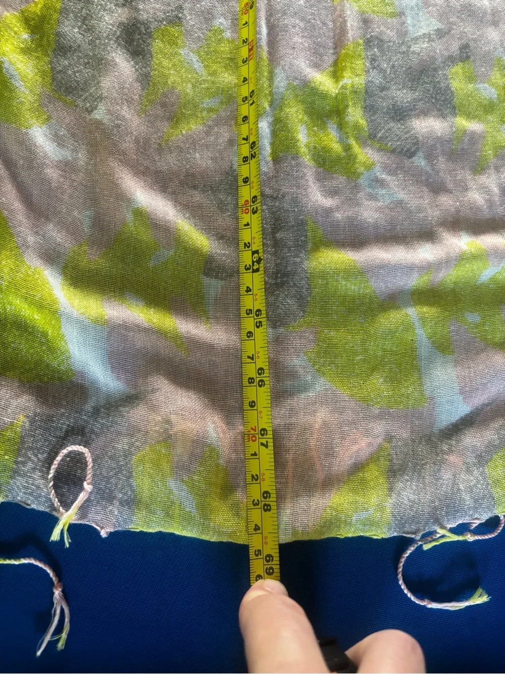 Lightweight Pink and Lime Floral Scarf - Women's Accessory